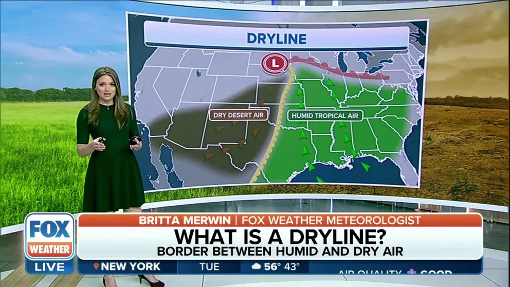 FOX Weather's Britta Merwin explains the dryline, which is very specific to the spring severe weather setup.