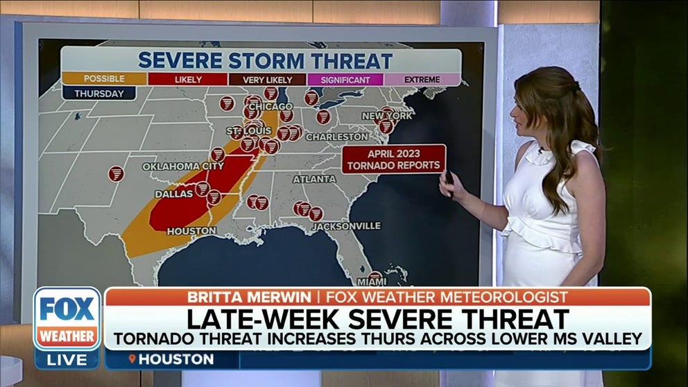 Tornado threat increasing Thursday across lower Mississippi Valley ...