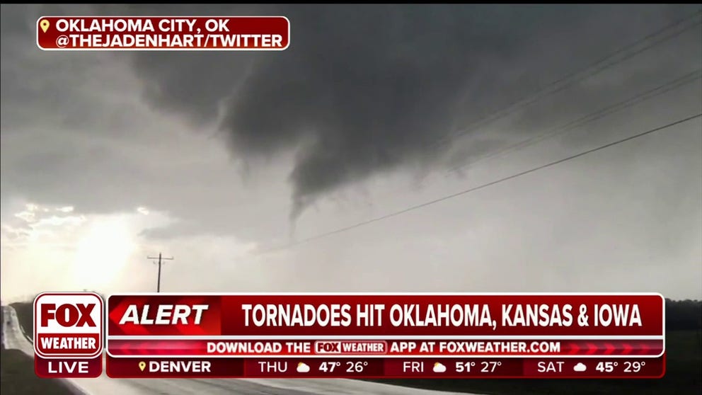 Rotating wall cloud spotted in Oklahoma City, OK | Latest Weather Clips ...