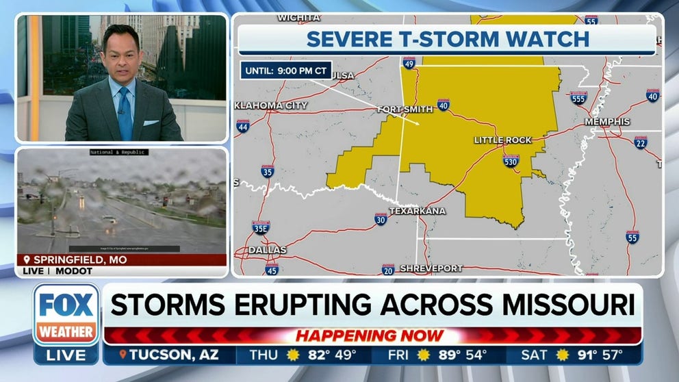 Second Severe Thunderstorm Watch issued for parts of Arkansas and ...