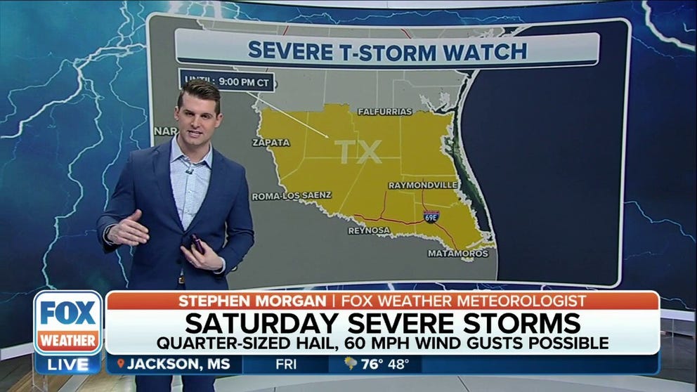 Severe Thunderstorm Watch issued for South Texas until late Friday ...