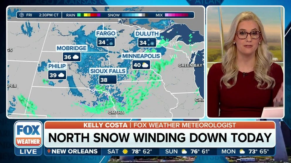 Snow winding down across Midwest | Latest Weather Clips | FOX Weather