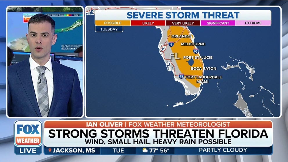 Severe storm threat for Florida Tuesday | Latest Weather Clips | FOX ...