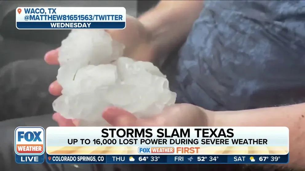 FOX Weather's Nicole Valdes is on the scene in Dallas covering damage brought on by Wednesday's storm as they brace for another destructive hail threat on Friday. 