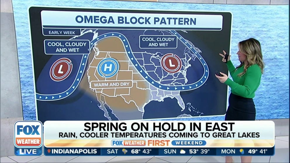 Omega block to bring warmth to West, cooler temps to East | Latest ...