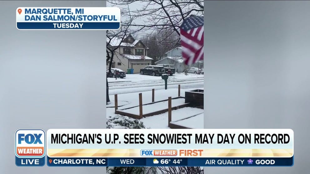 Michigan Department of Transportation Superior Region spokesperson Dan Weingarten joins FOX Weather to discuss how Michigan officials are working to clean up the late-season, record-breaking snow.