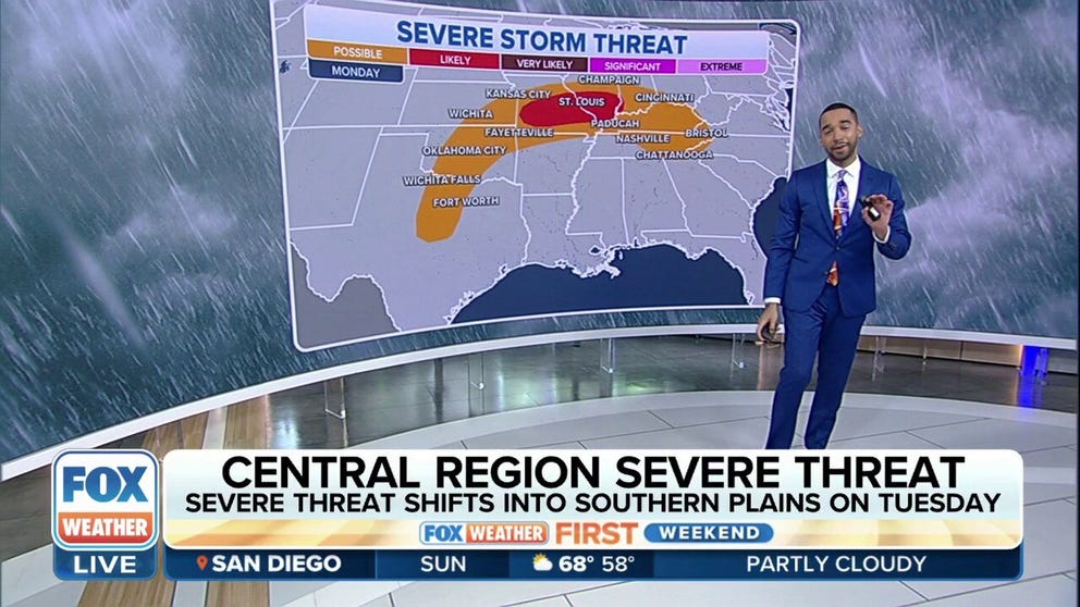 More severe weather expected Monday, Tuesday in central US | Latest ...