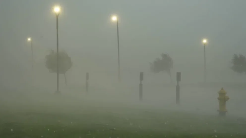 Video shows large hail and damaging winds pushing through the community of Grinnell, Iowa, on Sunday. Baseball- to softball-sized hail and winds between 70 and 80 mph caused significant damage in the area.