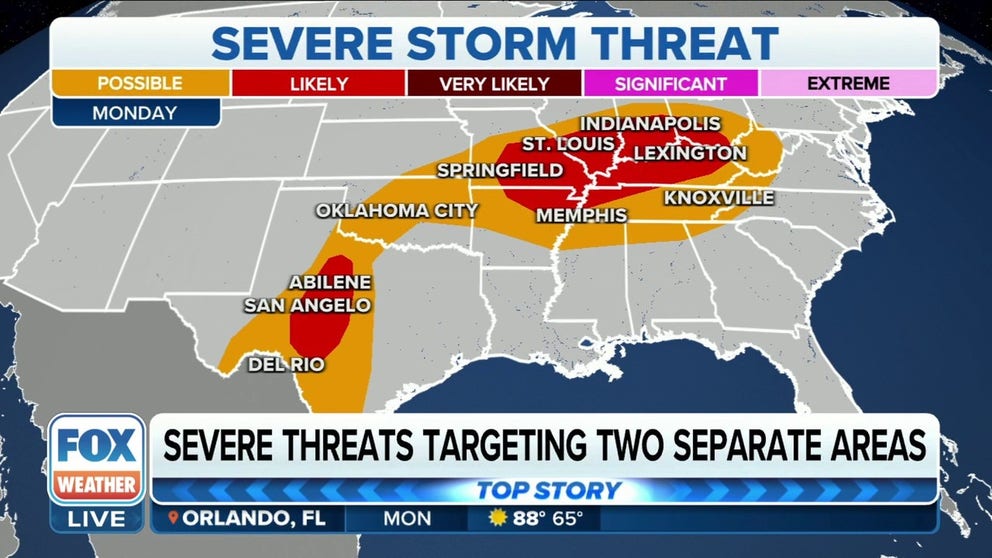 Severe weather kicks off the week in Midwest and Ohio River Valley ...