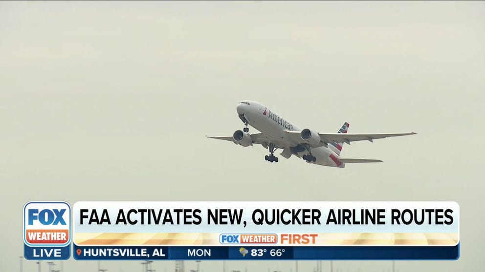 Retired Airline captain Richard Levy joins FOX Weather to give insight into how pilots fly within different "lanes" in the air and how these new routes fit into these lanes. 