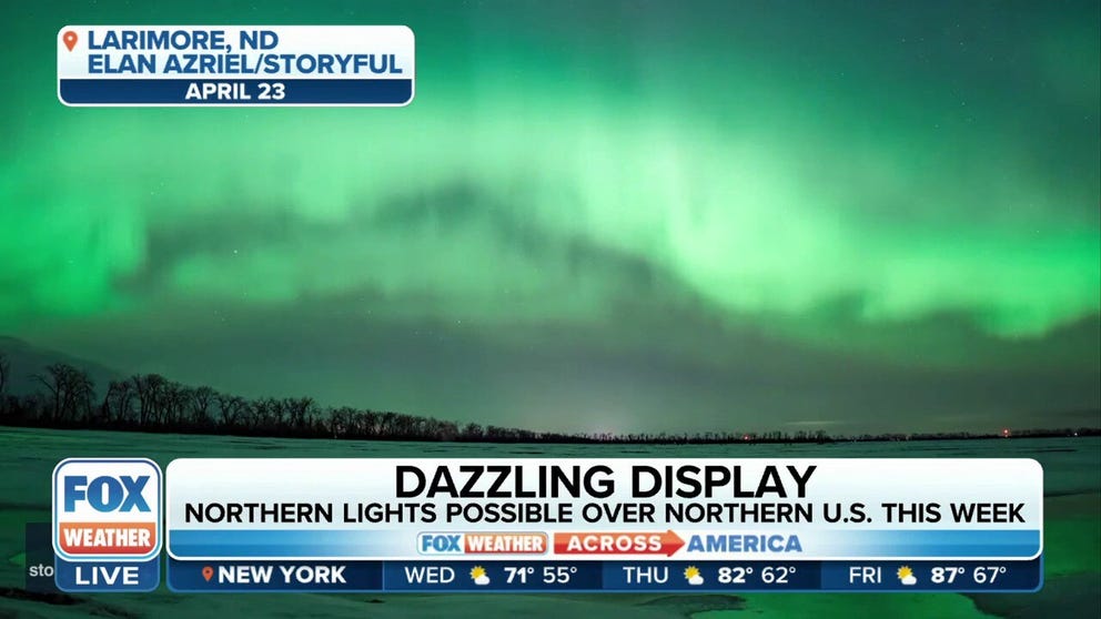 Hayden Planetarium Astronomer Joe Rao joins FOX Weather to discuss how a powerful sun storm will cause multiple states across the United Staes to see northern lights.