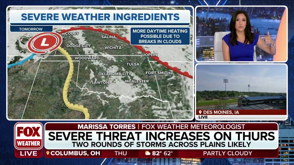 Thursday's severe weather outlook | Latest Weather Clips | FOX Weather