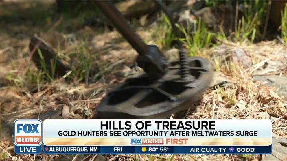 Creeks and rivers in California are running high due to snow melt, and the erosion is revealing new gold deposits in the foothills of the Sierra. FOX Weather's Max Gorden met up with a group of gold-hunting enthusiasts and tagged along as they searched streams for the precious metal. 