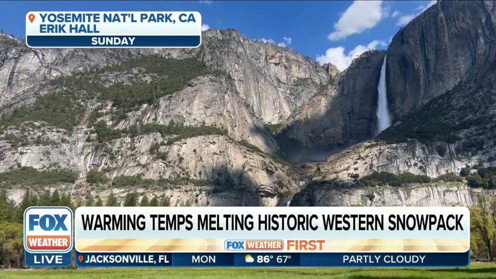 After months of record snow, Yosemite National Park officials announced they would close several campgrounds Monday due to the forecast of flooding.