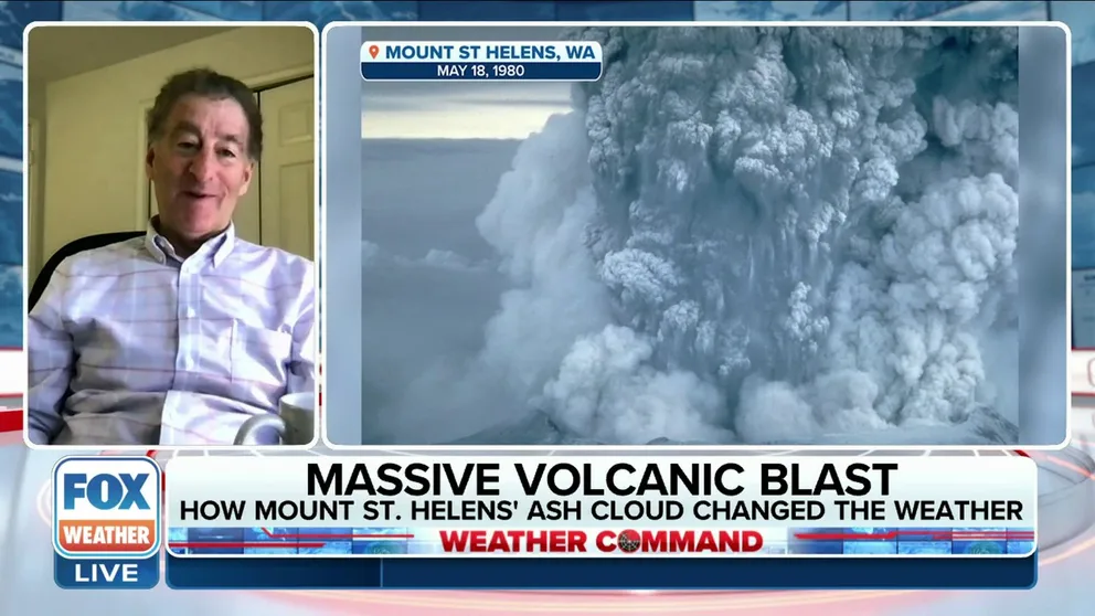 Cliff Mass, Professor of Atmospheric Sciences at the University of Washington, joined FOX Weather to remember the 43-year anniversary since Mount St. Helens erupted and what he remembers in the days after. 