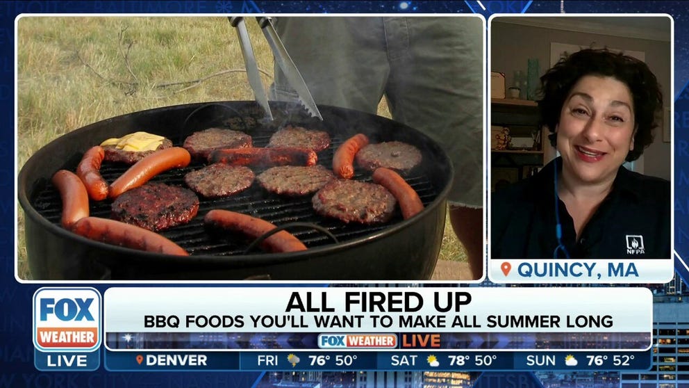 Plenty of people will be hosting barbecues this holiday weekend, and Andrea Vastis with the National Fire Protection Association joins FOX Weather to give some helpful tips before you gather around the grill. 