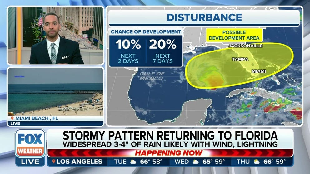 Tropical disturbance in Gulf of Mexico to bring heavy rain, gusty winds ...
