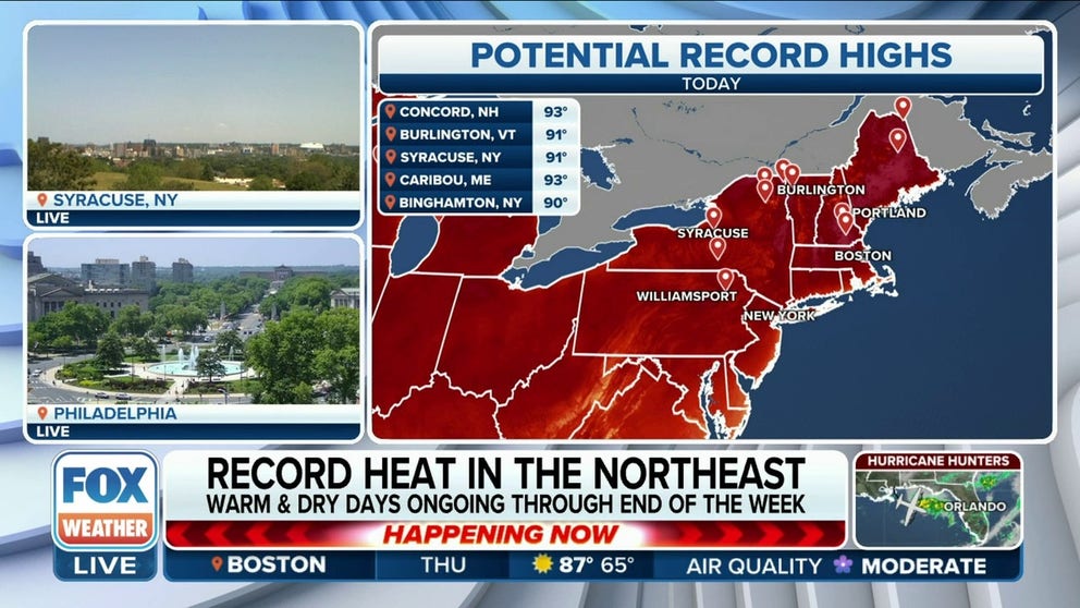 Record heat in the Northeast this week | Latest Weather Clips | FOX Weather