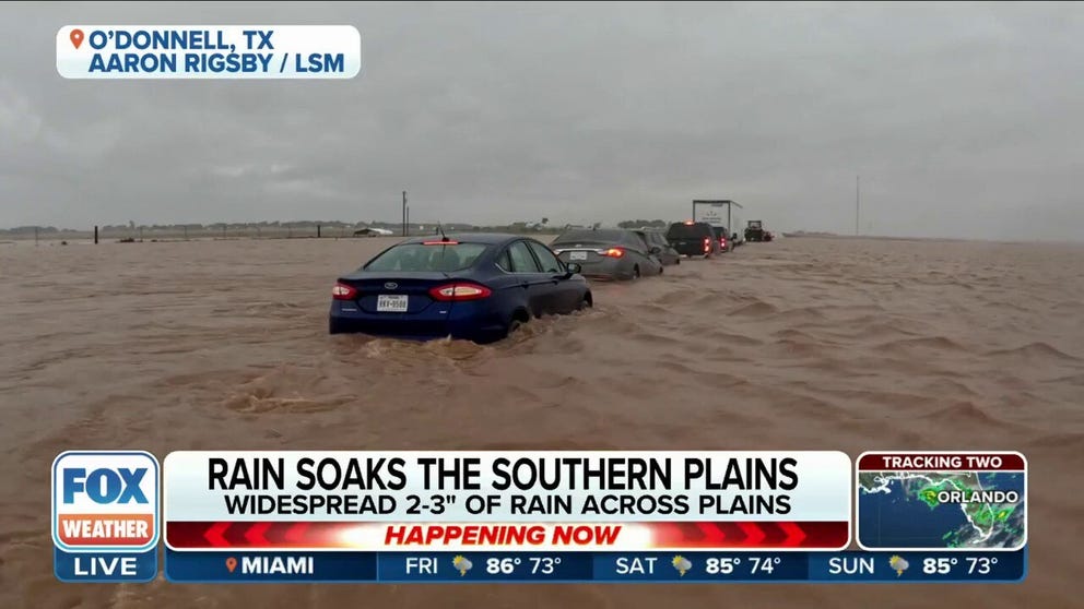 Strong storms in areas of the Plains already touched off flash flooding. The stormy pattern continues through the week. FOX Weather's Steve Bender explains who is at risk of the flooding as well as hail and tornadoes.