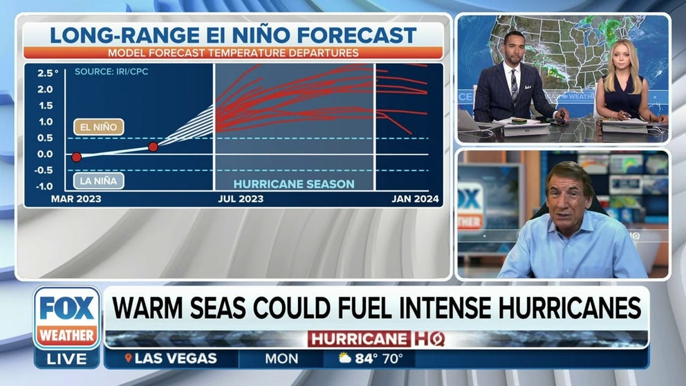 Warm ocean temperatures could fuel intense hurricanes during the current El Niño conditions. Only a few years on record have been warmer during June.