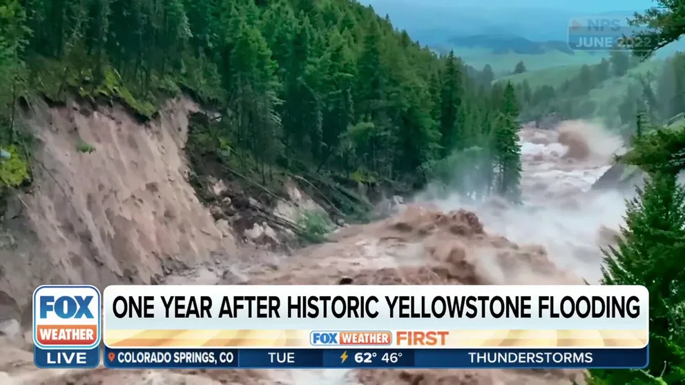 FOX Weather correspondent Robert Ray spoke to Yellowstone National Park superintendent about rebuilding one year after historic flooding wiped out roads and caused evacuations. 
