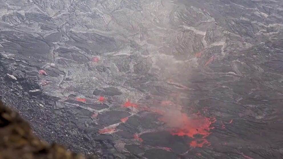 Stunning new video released by the USGS shows areas of hot, rapidly swirling air grabbing fresh lava spewing from Hawaii’s Kilauea Volcano and tossing it into the air. (June 2023)