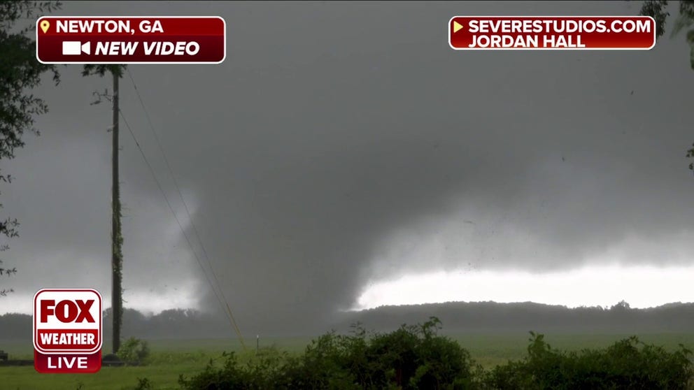 The tornado filmed in Newton, Georgia. June 14, 2023. (Courtesy:  SevereStudios.com/Jordan Hall)