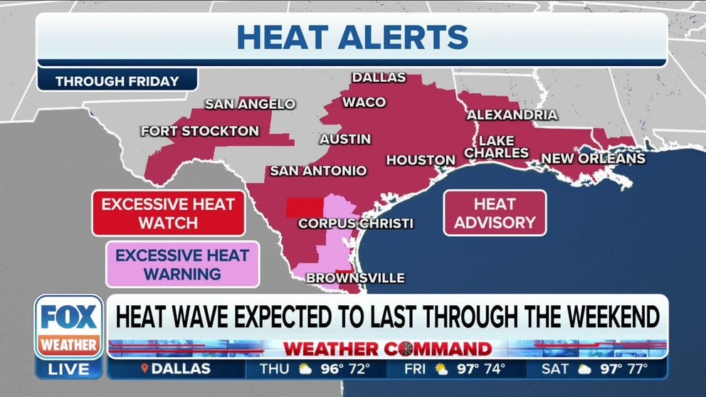 'No end in sight': Scorching triple-digit temperatures bake Texas ...