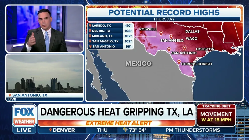 Wednesday marked the seventh day in a row of record heat for Texas. A little relief is in the forecast for part of the state, Meteorologist Steve Bender tells us where and when and how hot the rest of the state will be.