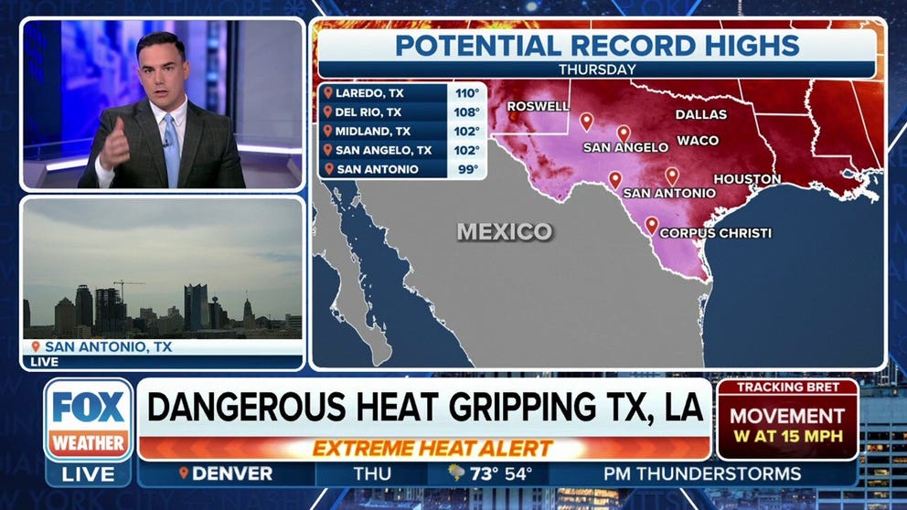 Wednesday marked the seventh day in a row of record heat for Texas. A little relief is in the forecast for part of the state, Meteorologist Steve Bender tells us where and when and how hot the rest of the state will be.
