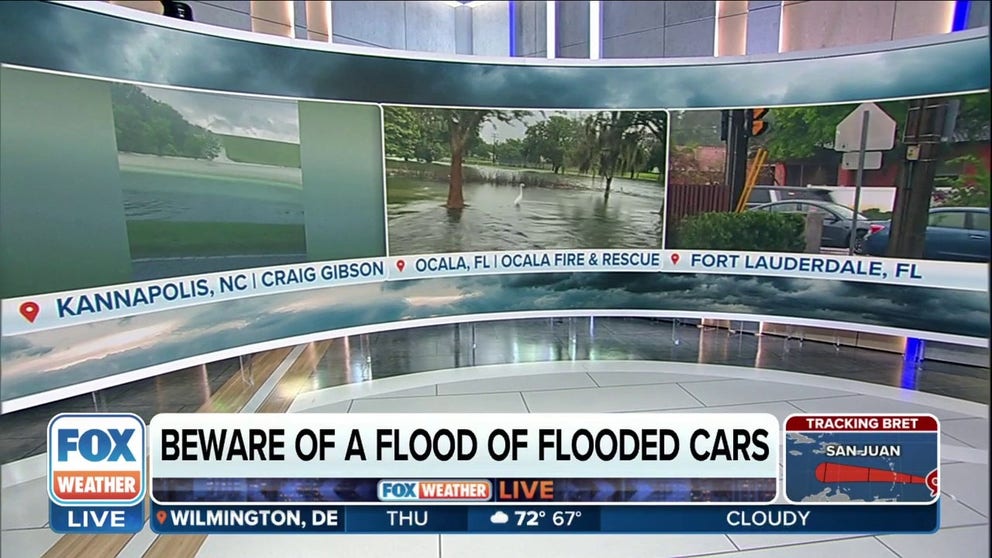 AAA's Robert Sinclair told FOX Weather the damage flood water can do to your car.