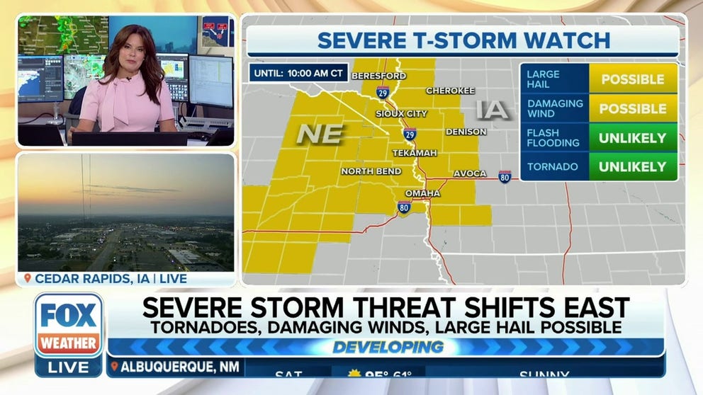Severe Thunderstorm Watch for parts of Nebraska and Indiana | Latest ...
