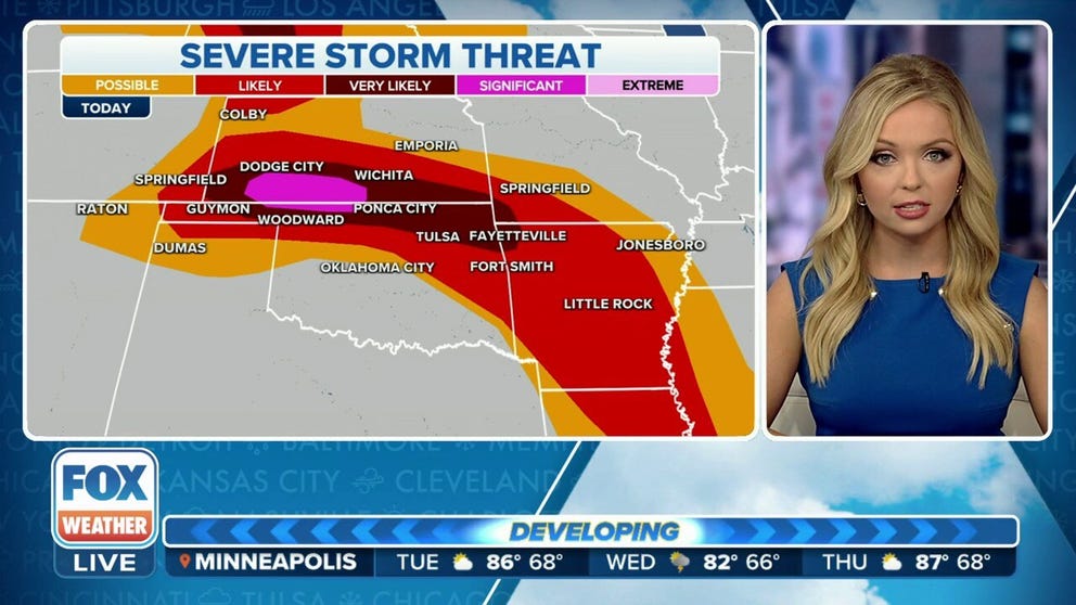 Severe weather threat grows in the Plains | Latest Weather Clips | FOX ...