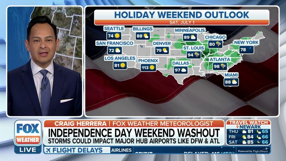 Independence Day weekend washout | Latest Weather Clips | FOX Weather