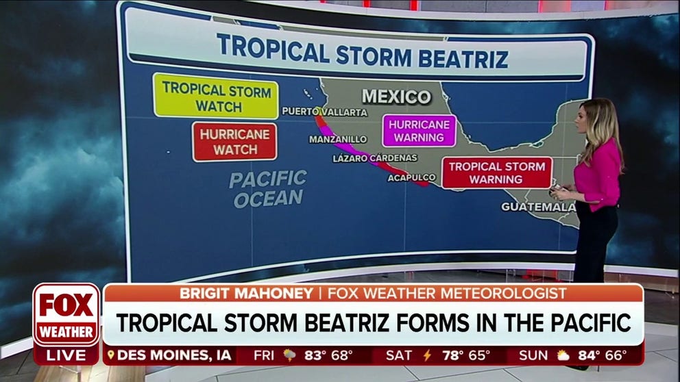 Tropical Storm Beatriz forms in Eastern Pacific | Latest Weather Clips ...