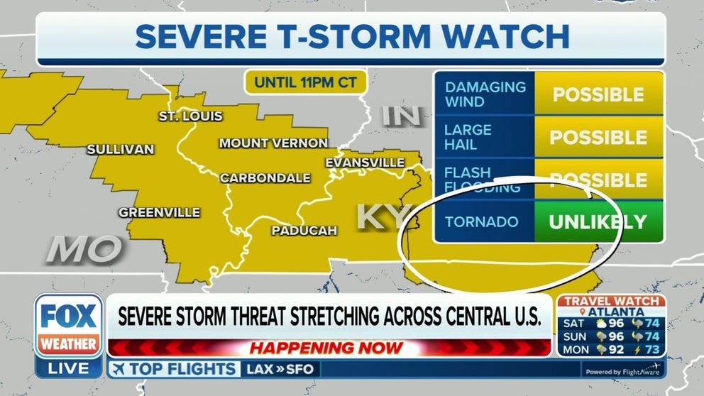 A Severe Thunderstorm Watch has been issued Friday for parts of the Midwest that were hit hard by Thursday's derecho.