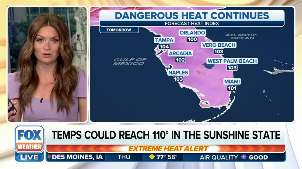 Once again Heat Advisories are in effect for parts of Florida as hot and humid conditions that are beyond the usual summer heat linger through the rest of the week.
