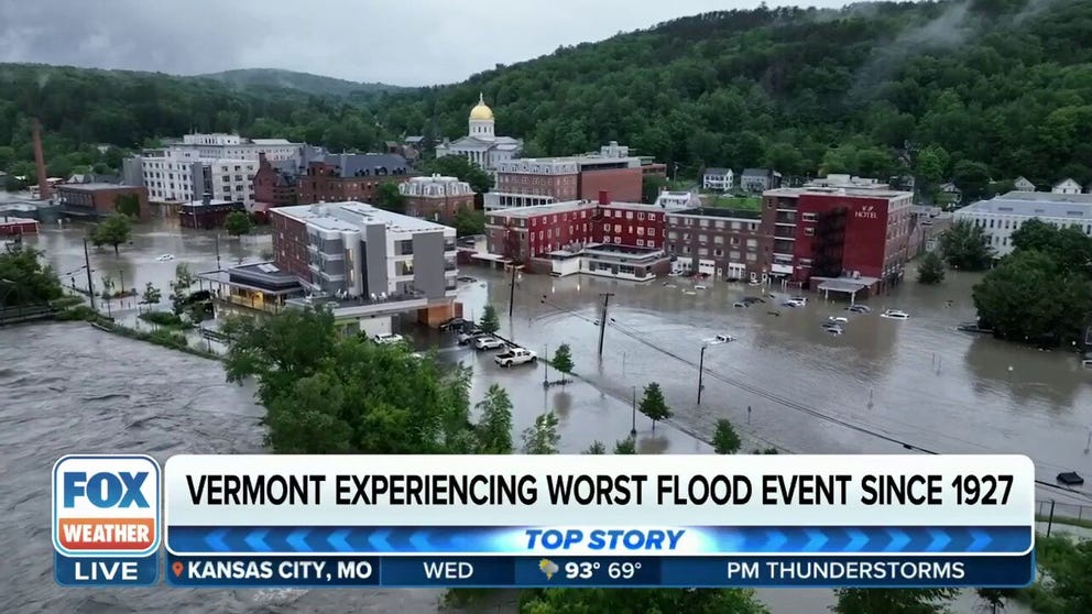 The floodwaters in Vermont have fallen below flood stage in many areas, but more rain is in the forecast for later this week which could impact recovery efforts and lead to more flooding in the region.