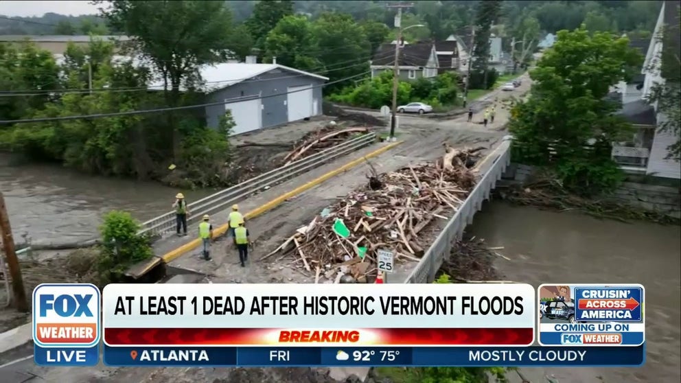 A man from Barre who drowned in his home is Vermont's first reported fatality from recent flooding.