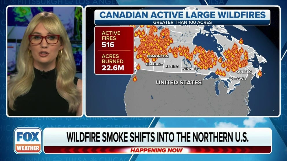 Air Quality Alerts Return To Millions In Us Ahead Of Smoke Impacts From Canadian Wildfires Fox 7855