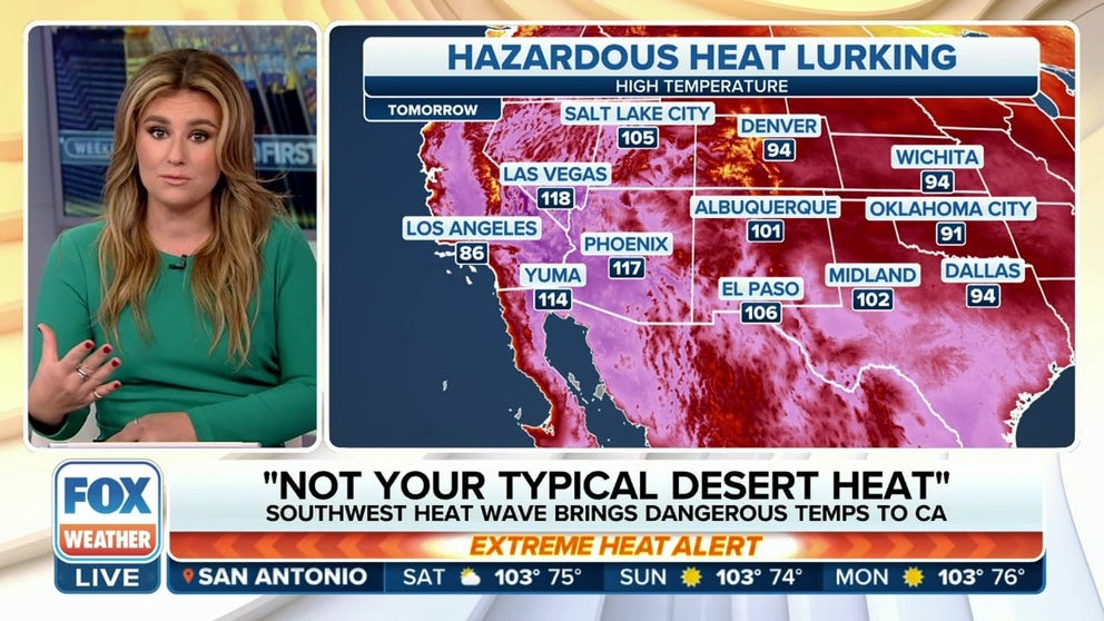 Widespread heat-related advisories and warnings remain in place across the central and southern Plains and lower Mississippi Valley, as well as portions of the Desert Southwest and California as a very intense heat wave drags on.