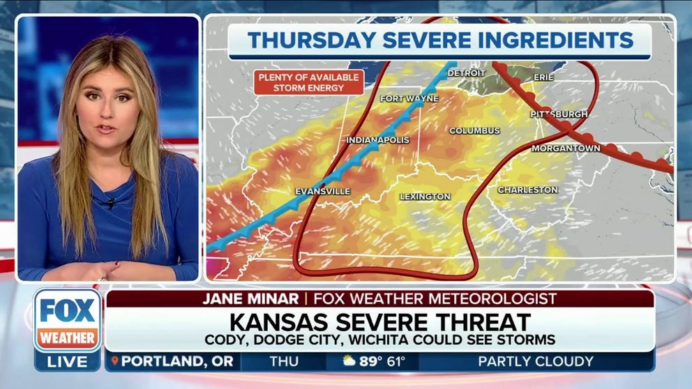 Severe storm threat from Midwest to Northeast Thursday | Latest Weather ...