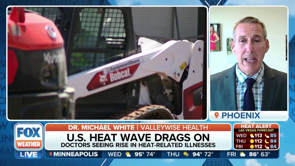 Doctors are reporting a rise in heat-related cases across the southern U.S.