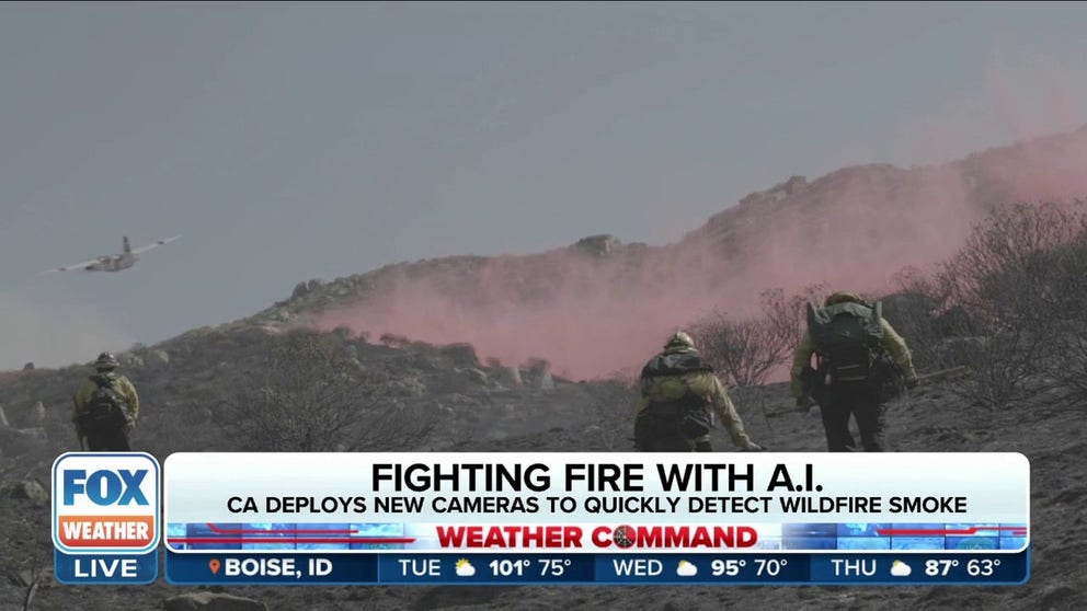 CAL Fire is now using AI to spot smoke on a series of cameras, helping firefighters respond to fires more quickly. FOX Weather's Max Gorden reports.