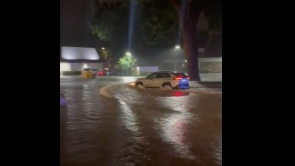 Monsoon moisture has caused flooding in northern Colorado. Drivers in Fort Collins were seen in this video from Monday night driving on flooded streets.
