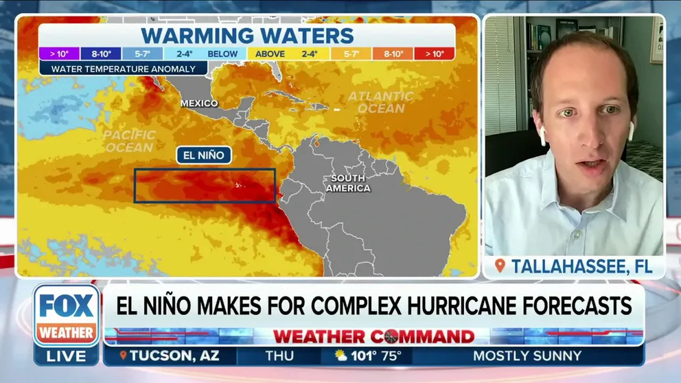 Chances of an El Nino have increased from 90% to 95% for this year, according to meteorologists at NOAA. August 10, 2023.
