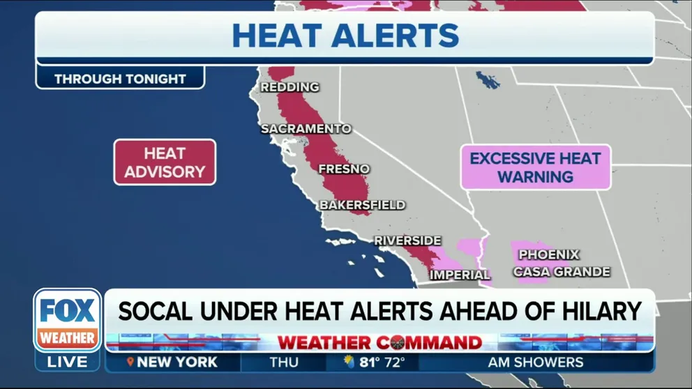 Today is the last day for dangerous heat for the Northwest. The NWS issued Heat Advisories for California's Central Valley and the Desert Southwest.