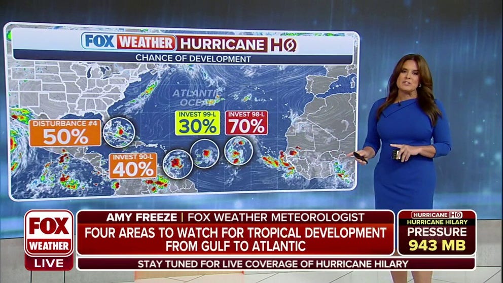 Four areas to watch for tropical development from Gulf of Mexico to Atlantic | Latest Weather Clips | FOX Weather
