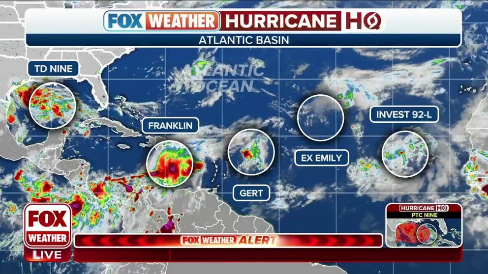 Tropical Atlantic crowded with five  disturbances | Latest Weather Clips | FOX Weather
