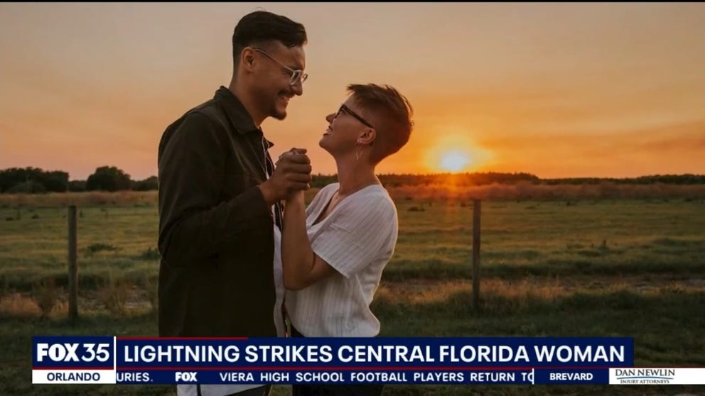 An Orlando woman is finally able to leave the hospital and recover at home after she was struck by lightning. Lauro Soto said his wife Rebecca had just finished painting her nails in anticipation of Beyonce's concert in Tampa when she stepped outside their apartment to let their dog use the bathroom. That’s when he heard it.